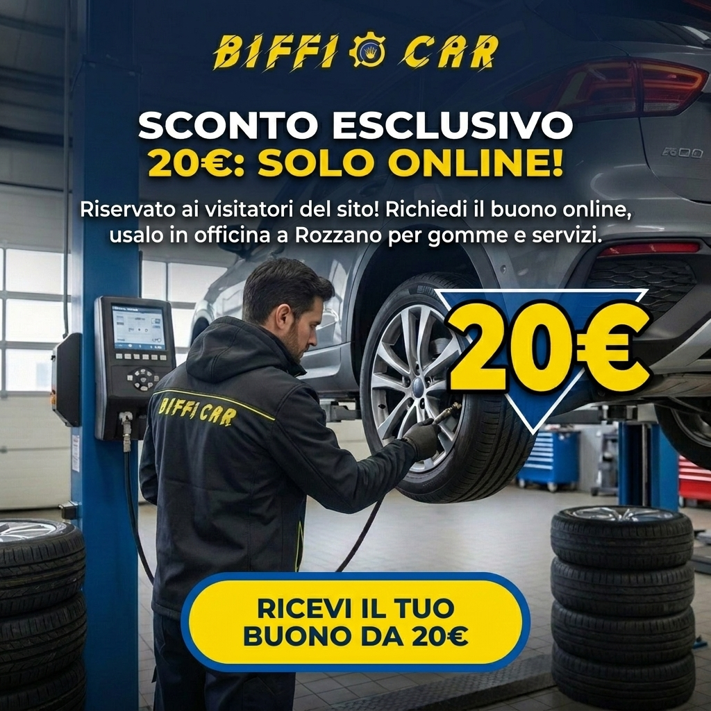 Biffi Car Promo 20€ gomme nuove e usate solo in officina a Rozzano